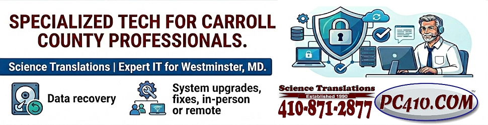 PC410, Computer Services in Carroll County Maryland